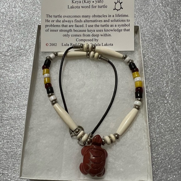 Authentic Lakota Arts & Craft beautiful Silver Navajo Turquoise NWT - Picture 4 of 13